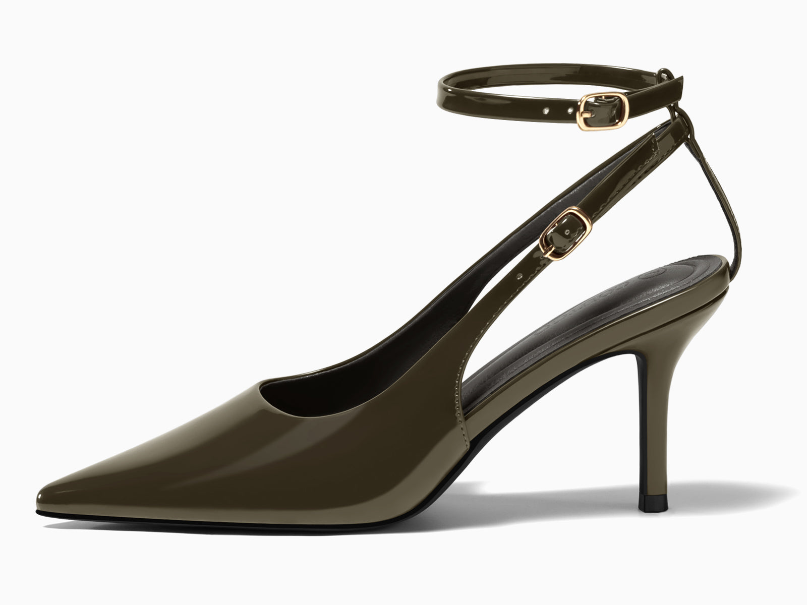 Coutgo Womens Army Green High Heels