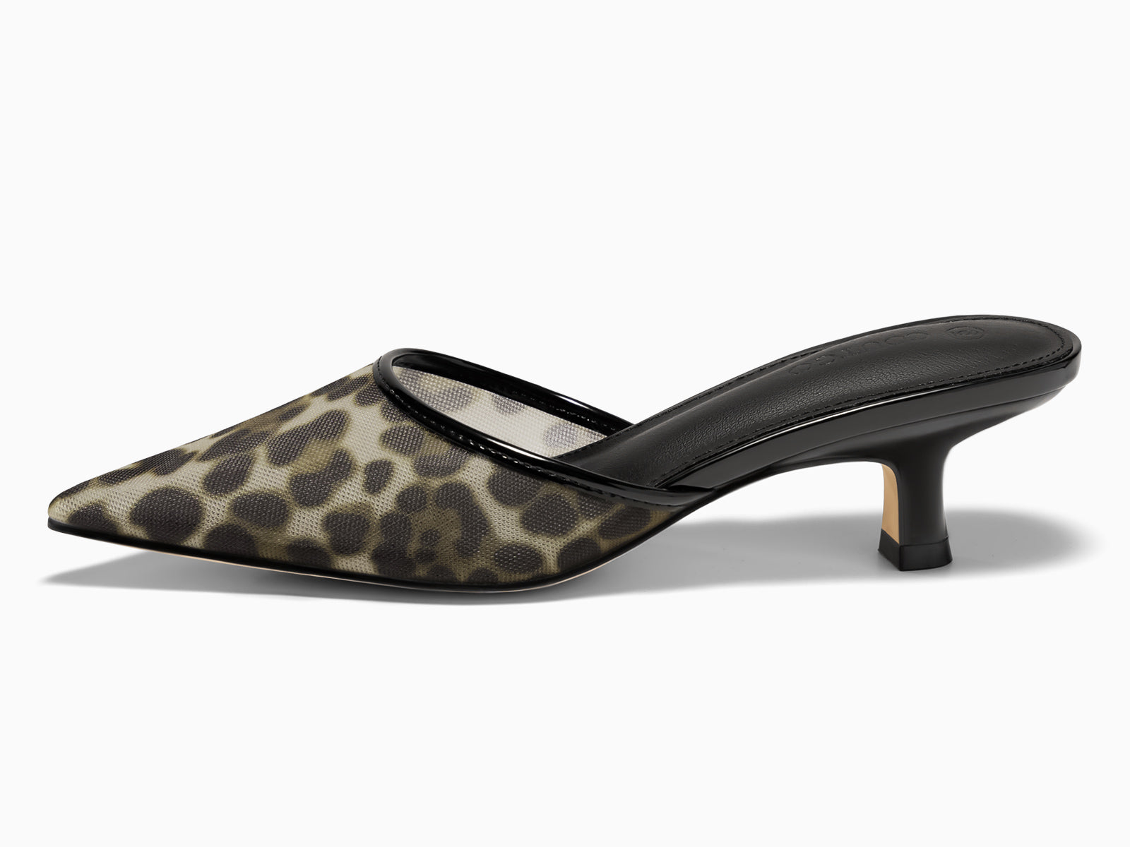 Coutgo Womens Leopard Kitten Heels